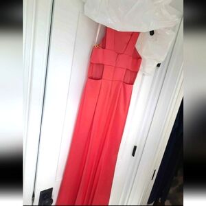 BCBG Max Azria Gown Coral Pink